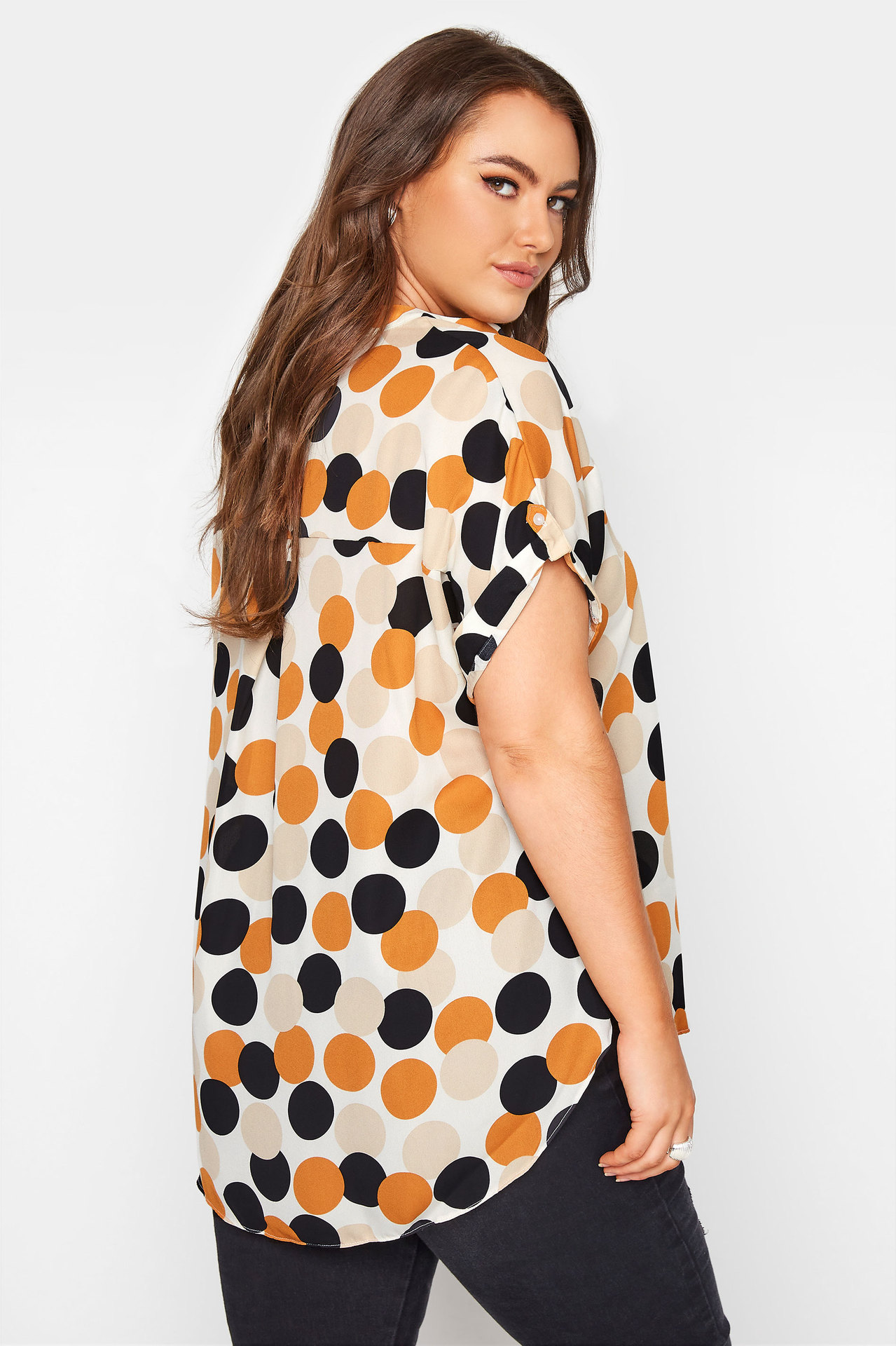 SHEIN Blouses Plus Size Pullover Polka Dot leopard Women Blouse 5XL