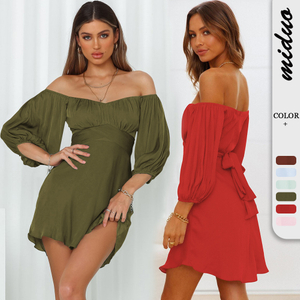 Multiple Color Off Shoulder Bodycon Dress Wholesale Customization Available